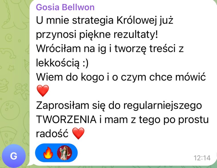 Opinia klientki