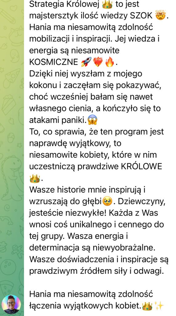 Opinia klientki