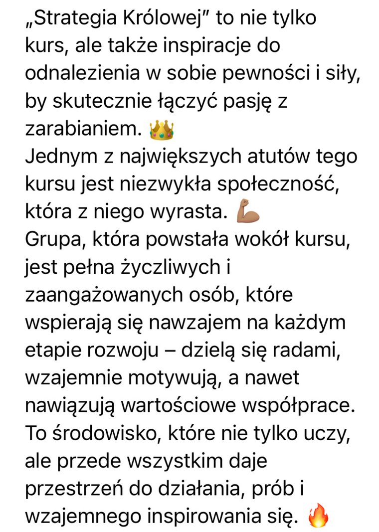 Opinia klientki